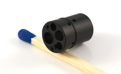 Endoscope Shell compared to a matchstick