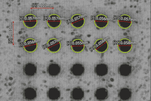 3dprinted 50µm holes
