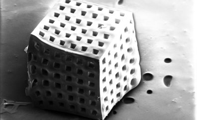 3D printed carbon microlattice