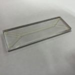 Sample microfluidic master pattern with prefabricated base