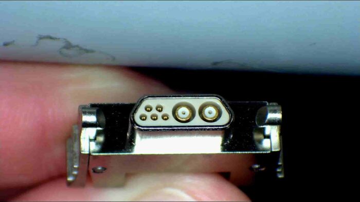 3D Printed plastic insulator fit into hybrid connector