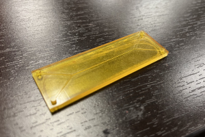 3d printed Microfluidic Master with Printed Base