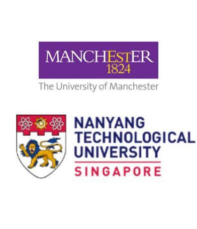 Manchester and nanyang university logos
